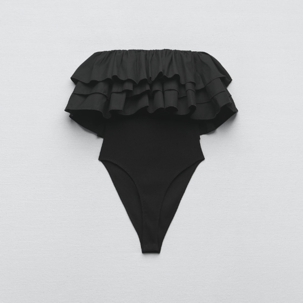 Zara Ruffle Bodysuit - Picture 7 of 10